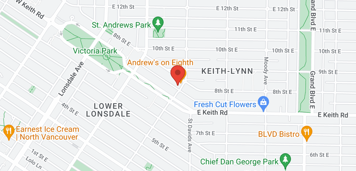 map of 737-745 ST. ANDREWS AVENUE